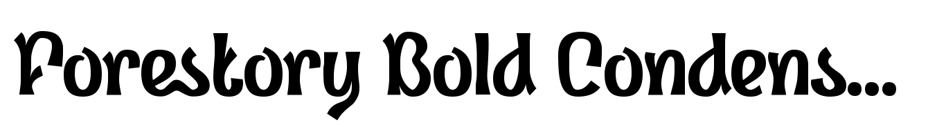 Forestory Bold Condensed